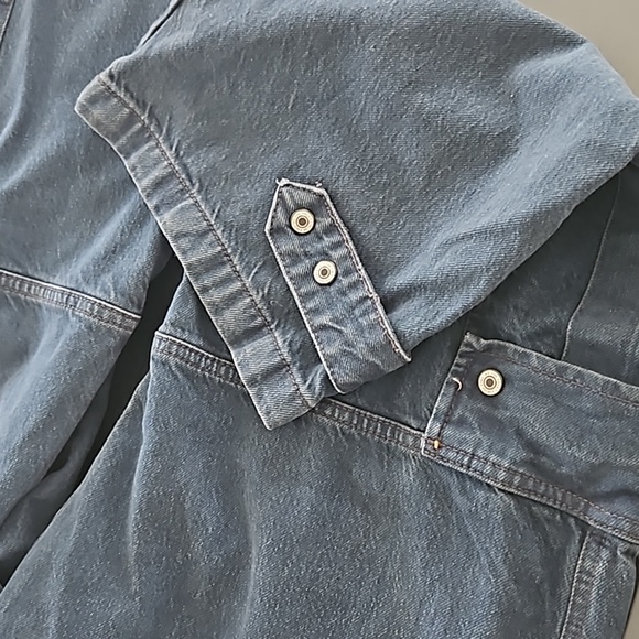 Free People Marx Slouchy Cargo Jeans Tab Button Detail Wideleg - Picture 10 of 13